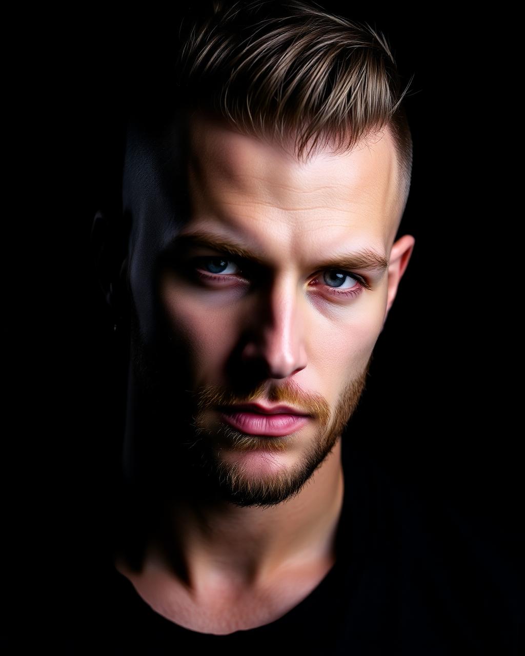 Sharp fade portrait